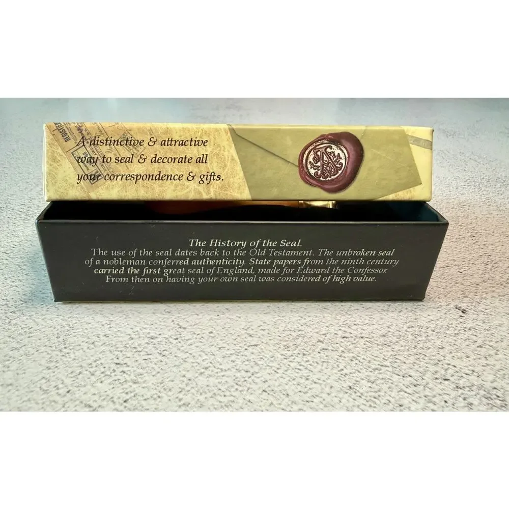 Envelope Seal Monogram “A” Initial Set With Mailable Wax New In Box England
